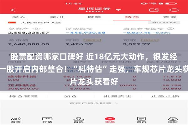 股票配资哪家口碑好 近18亿元大动作，银发经济第一股开启内部整合！“科特估”走强，车规芯片龙头获看好