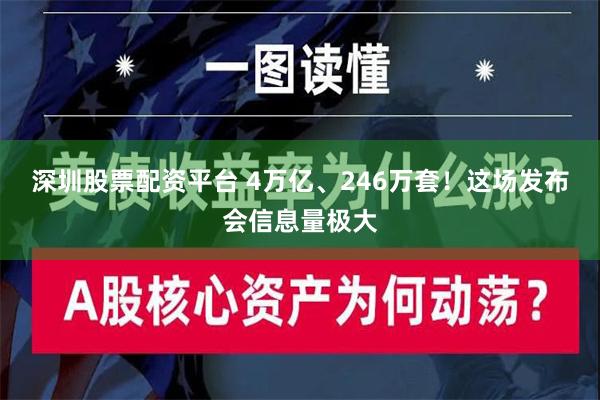 深圳股票配资平台 4万亿、246万套！这场发布会信息量极大