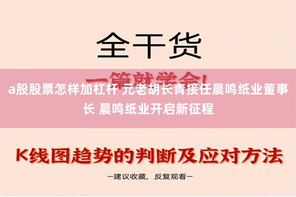 a股股票怎样加杠杆 元老胡长青接任晨鸣纸业董事长 晨鸣纸业开启新征程