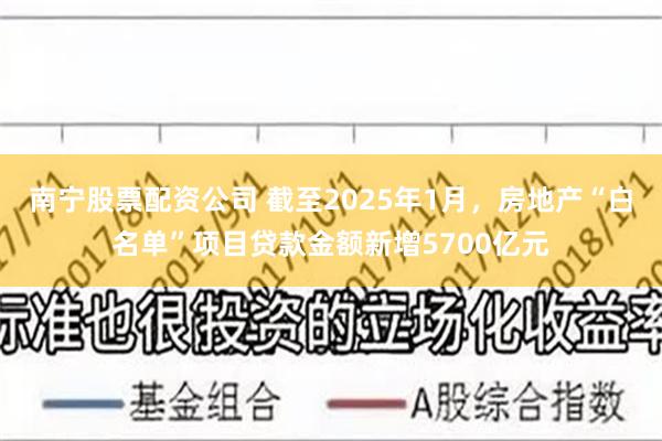 南宁股票配资公司 截至2025年1月，房地产“白名单”项目贷款金额新增5700亿元